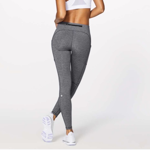 Lululemon Speed Up Tight *28" Heathered Black Luxtreme First Release size 4 - Picture 4 of 12